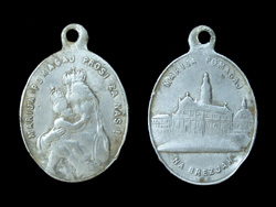 Pendant, Roman Catholic, Pilgrimage Token, Our Lady of Help!